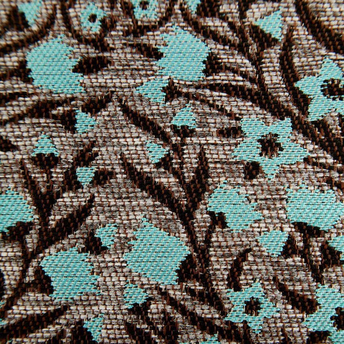 Bindu [ビンドゥー] ボタニカルフラワー ジャカードトートバッグ [BBB-2122] SLV/BLUE