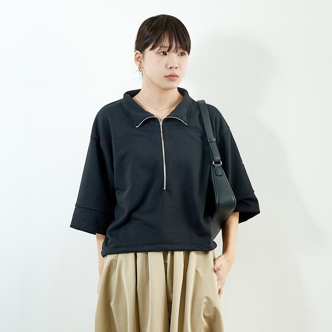 BLACK&&モデル身長：167cm 着用サイズ：1&&