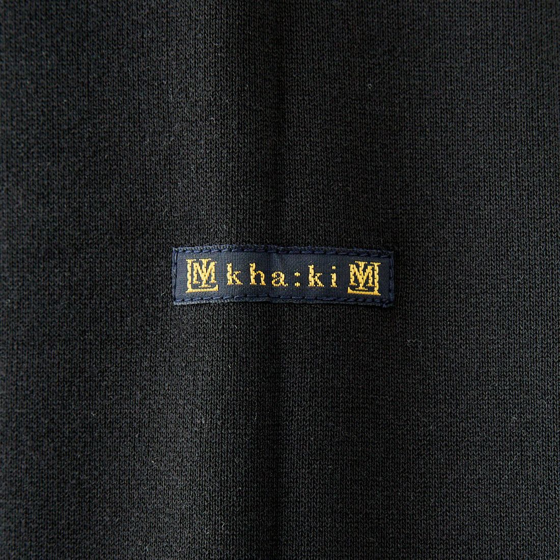 KHA:KI [カーキ] ハーフジップスウェットシャツ [MIL25HCS3429] BLACK