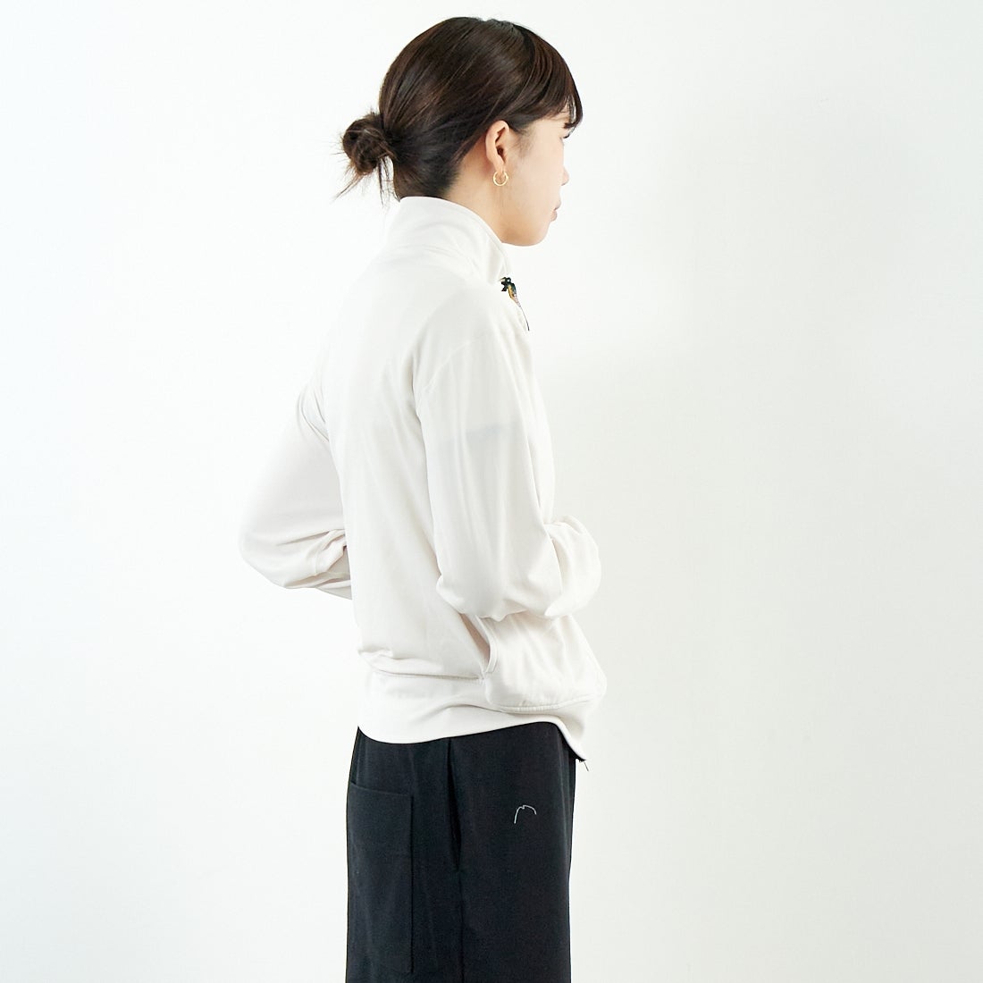L.L.BEAN [エルエルビーン] メンズ アボットフルジップジャケット [5175-9139] 28 IVORY &&モデル身長：167cm 着用サイズ：M&&