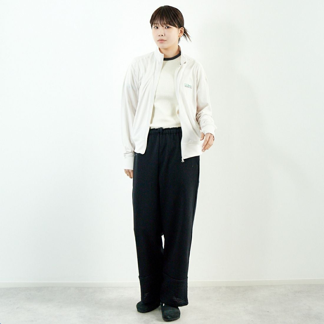 L.L.BEAN [エルエルビーン] メンズ アボットフルジップジャケット [5175-9139] 28 IVORY &&モデル身長：167cm 着用サイズ：M&&