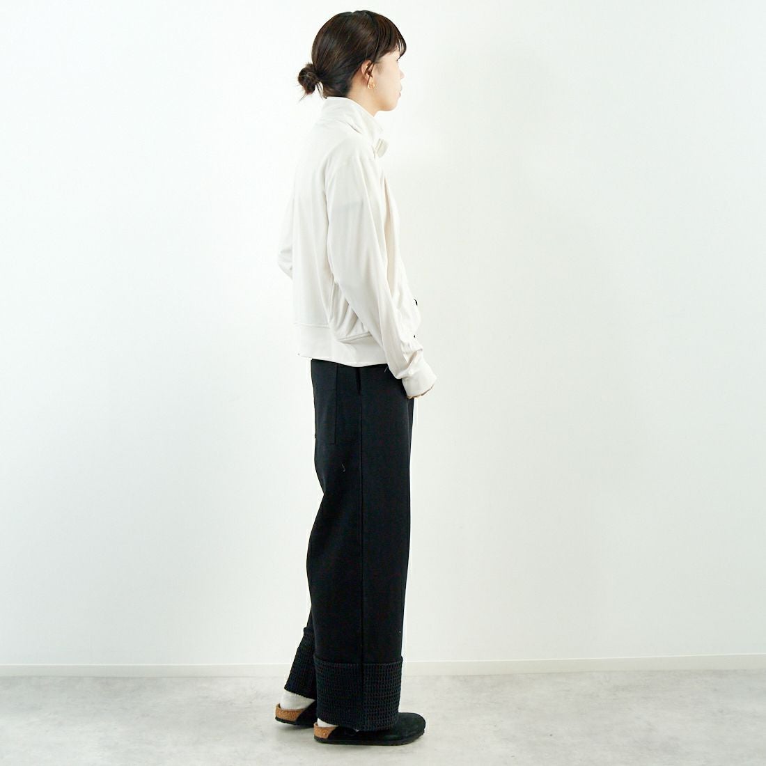 L.L.BEAN [エルエルビーン] メンズ アボットフルジップジャケット [5175-9139] 28 IVORY &&モデル身長：167cm 着用サイズ：M&&