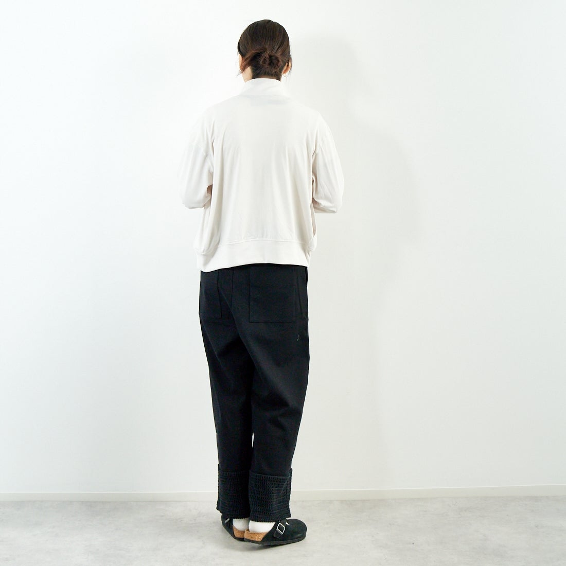 L.L.BEAN [エルエルビーン] メンズ アボットフルジップジャケット [5175-9139] 28 IVORY &&モデル身長：167cm 着用サイズ：M&&