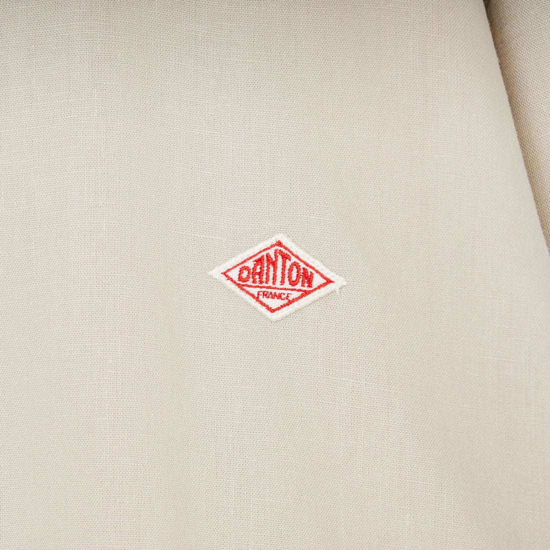 DANTON [ダントン] Vネック リネンシャツカーディガン [DT-B0349LIP] GREIGE