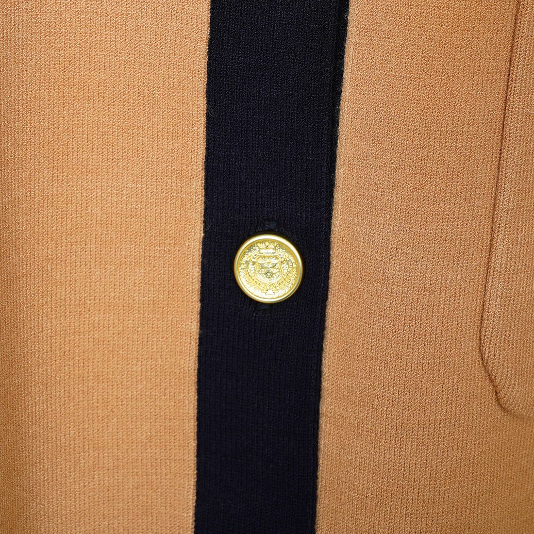 Margaux vintage [マルゴーヴィンテージ] シャネル風カーディガン [MG-KN-25013-S] BEIGE/NAVY