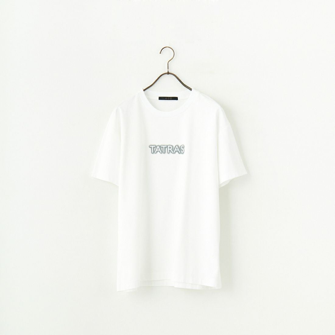 TATRAS [タトラス] 別注 INDEZ ブランドロゴ刺繍Tシャツ [MTIN25S8299-M-JF] WHITE