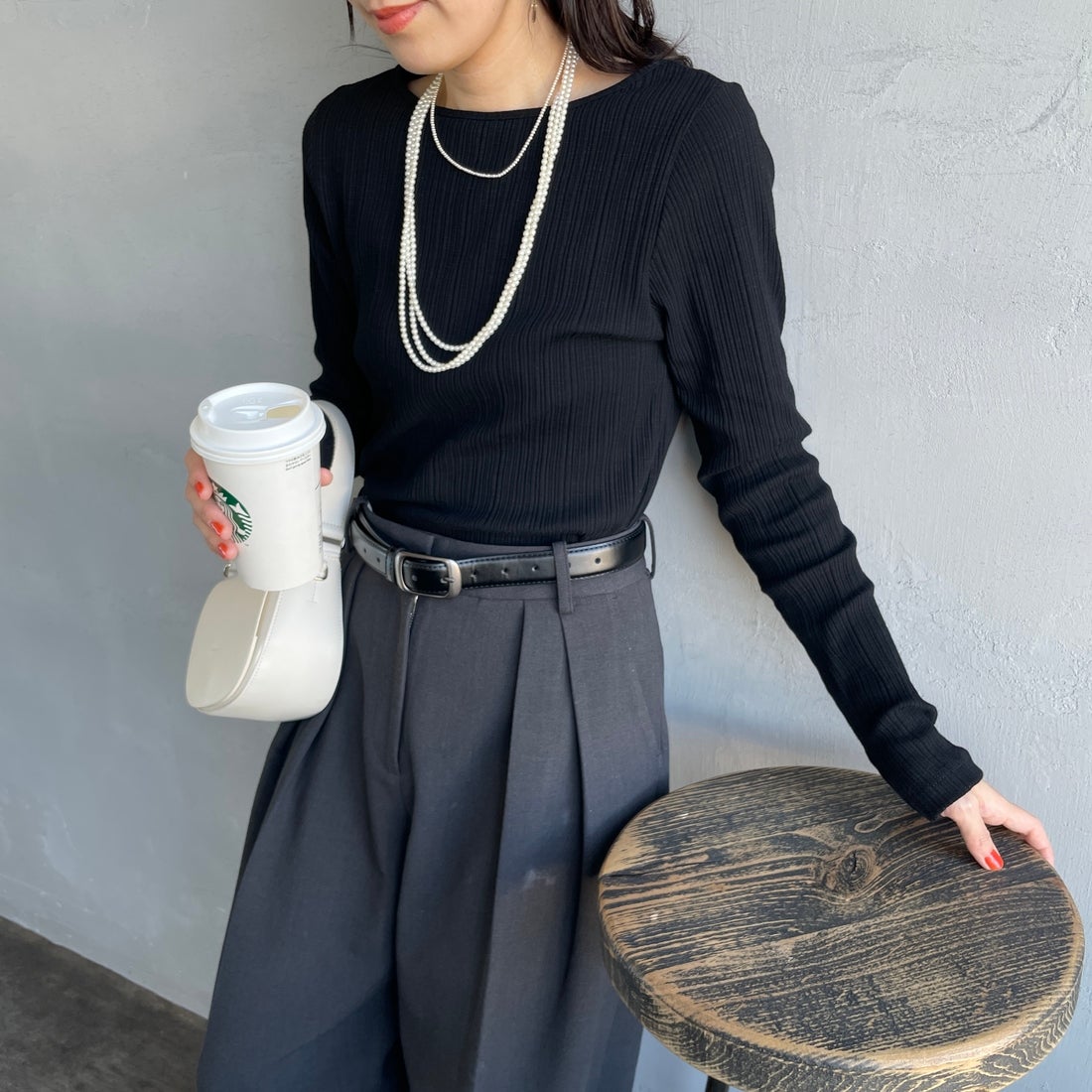 BLACK&&モデル身長：160cm 着用サイズ：1&&