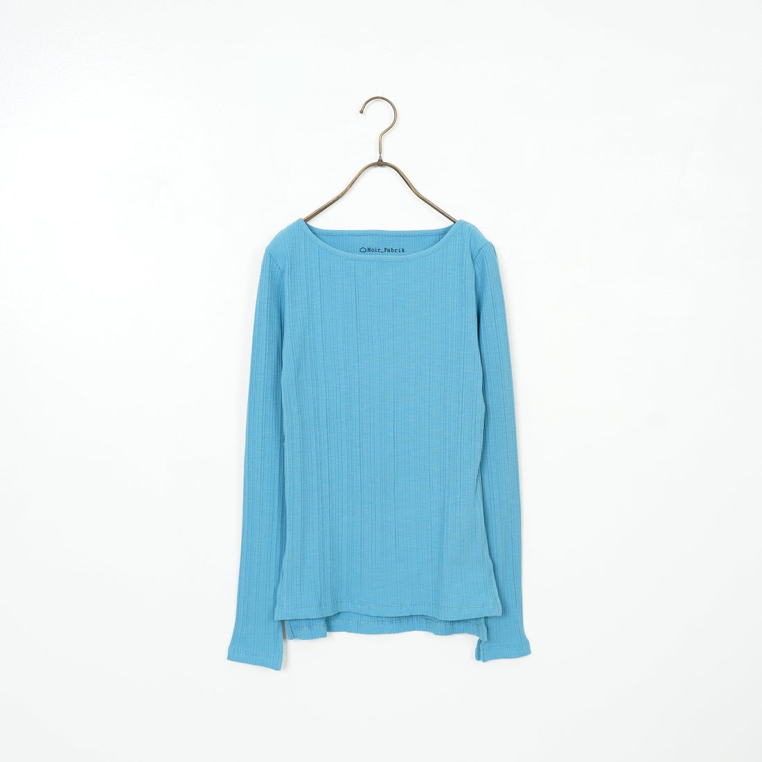 Noir Fabrik [ヌワールファブリック] ボートネック ロングスリーブTシャツ [JFS-C091] BLUE