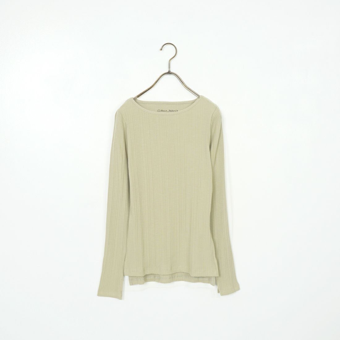 Noir Fabrik [ヌワールファブリック] ボートネック ロングスリーブTシャツ [JFS-C091] OLIVE