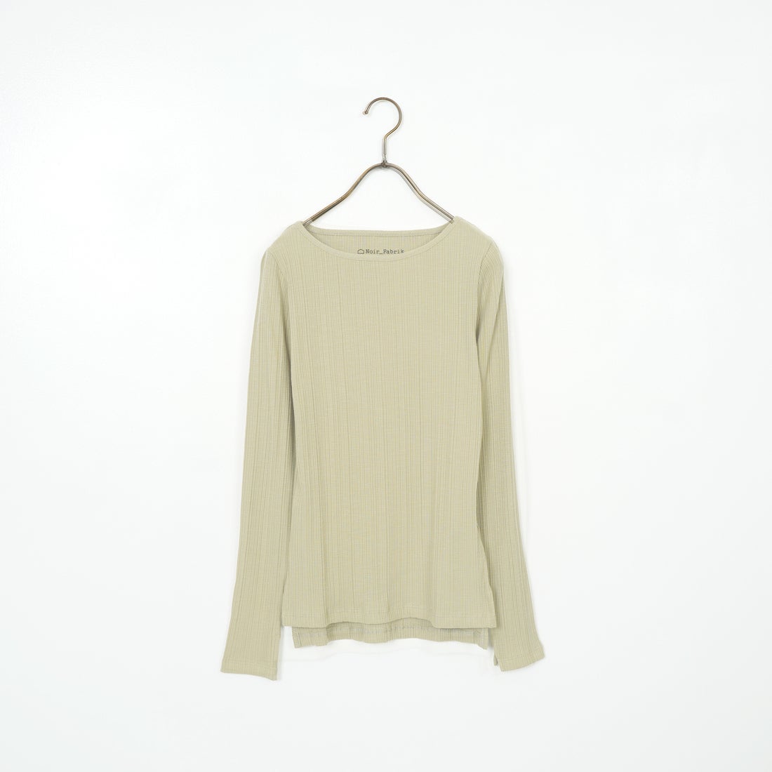 Noir Fabrik [ヌワールファブリック] ボートネック ロングスリーブTシャツ [JFS-C091] OLIVE