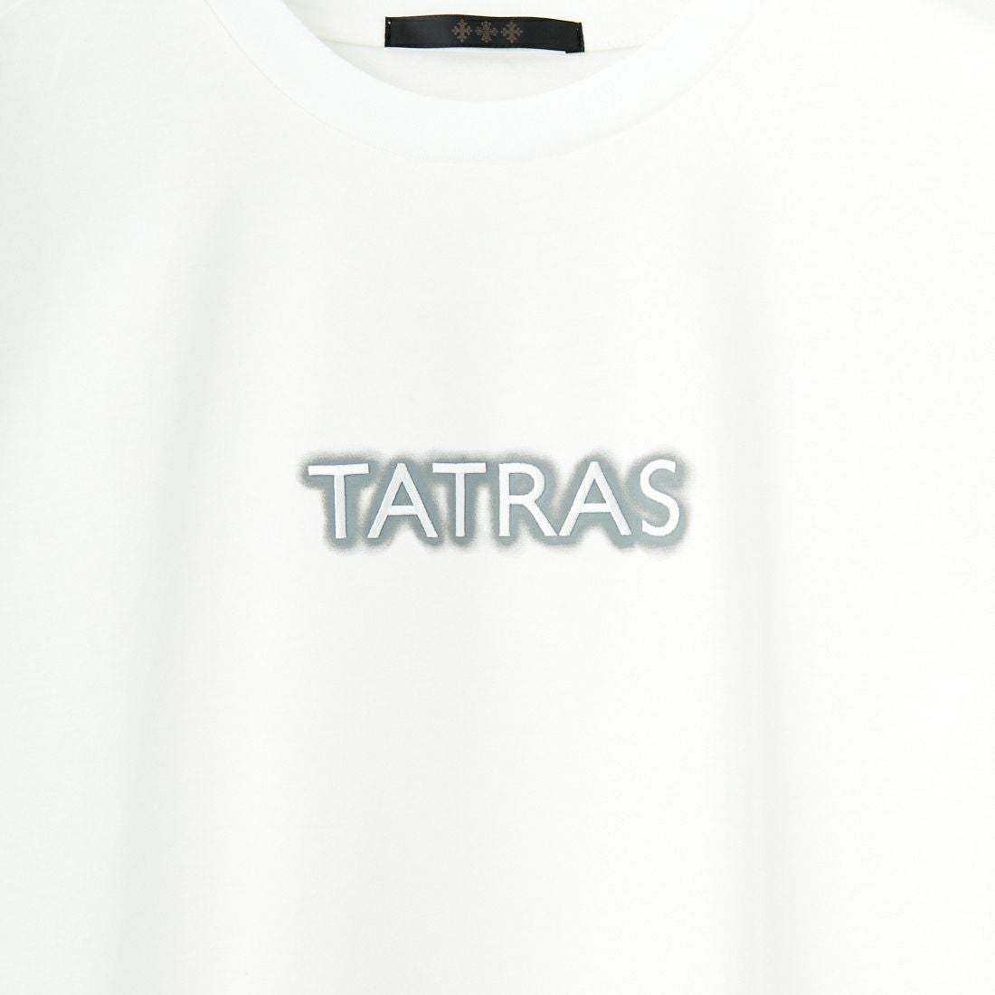 TATRAS [タトラス] 別注 INDEZ ブランドロゴ刺繍Tシャツ [MTIN25S8299-M-JF] WHITE