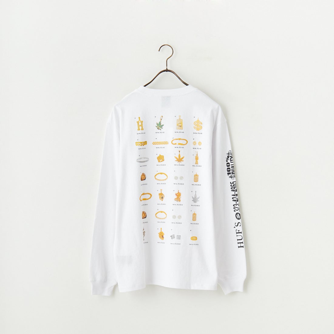 HUF [ハフ] 長袖Tシャツ [TS02392] WHITE