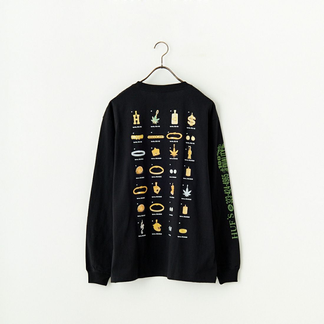 HUF [ハフ] 長袖Tシャツ [TS02392] BLACK