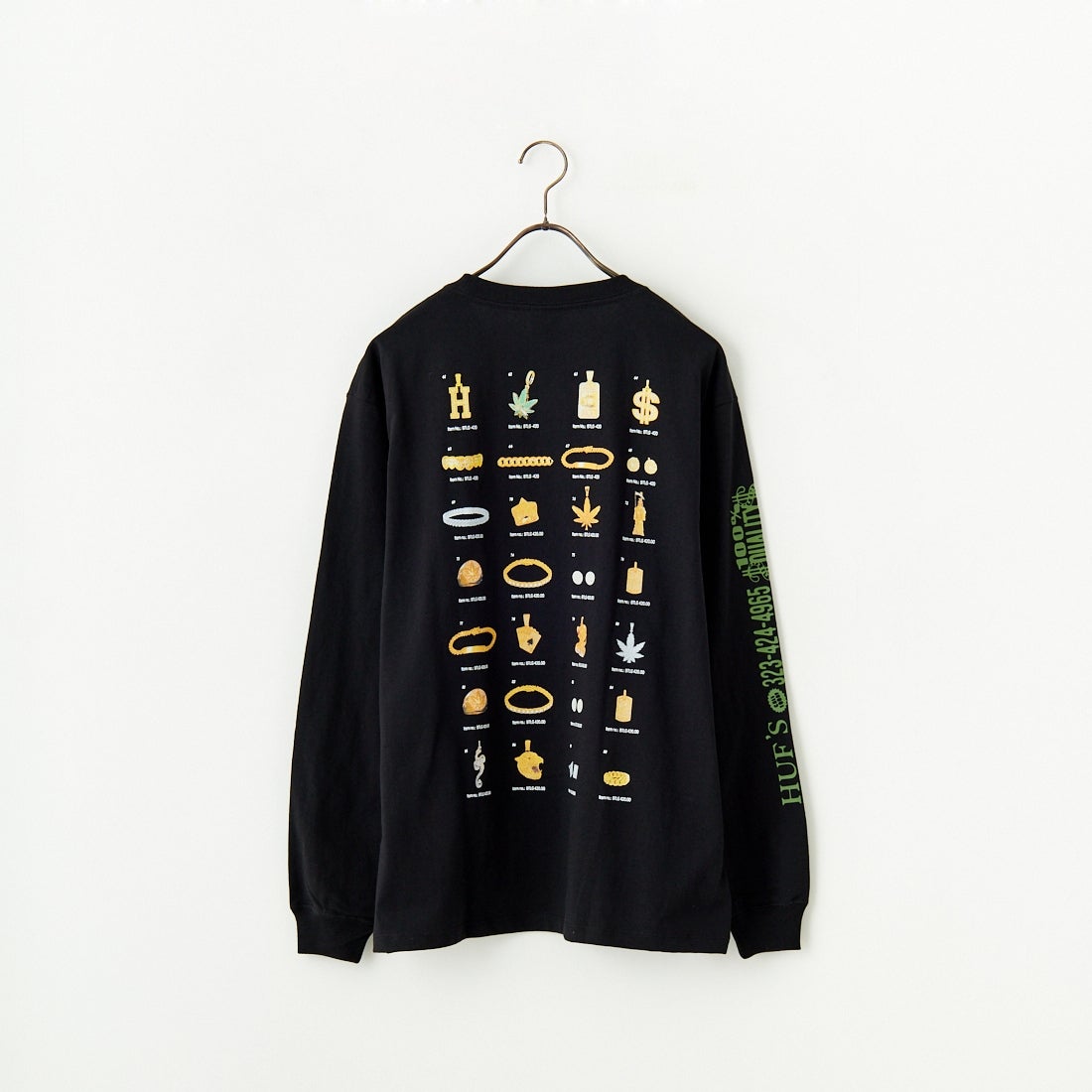 HUF [ハフ] 長袖Tシャツ [TS02392] BLACK