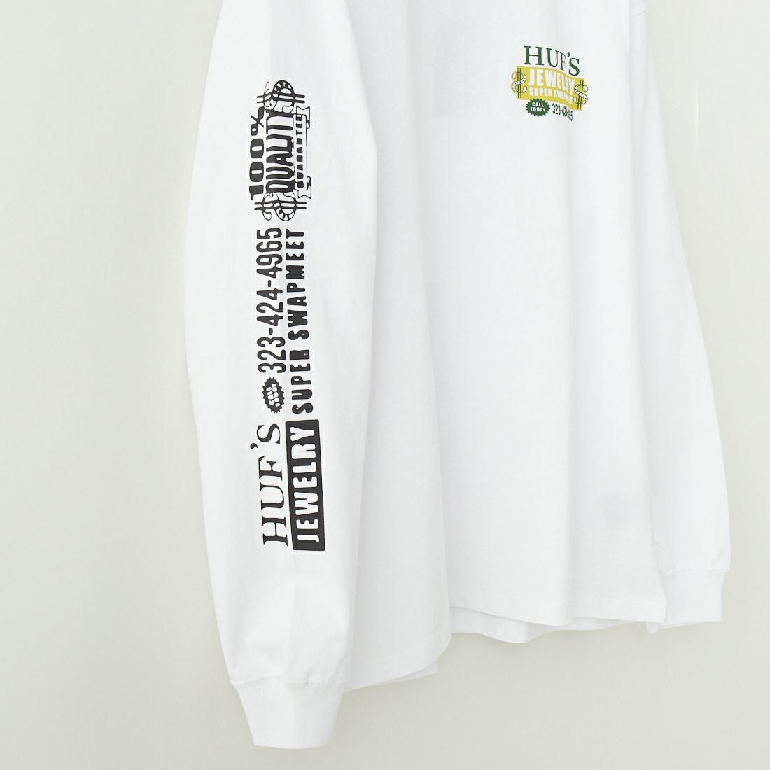 HUF [ハフ] 長袖Tシャツ [TS02392] WHITE