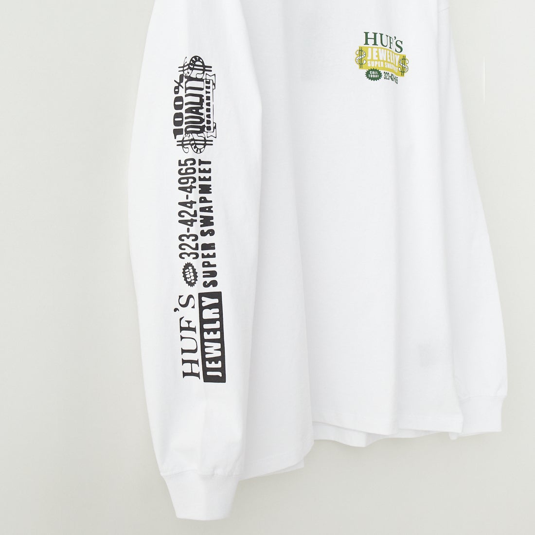 HUF [ハフ] 長袖Tシャツ [TS02392] WHITE