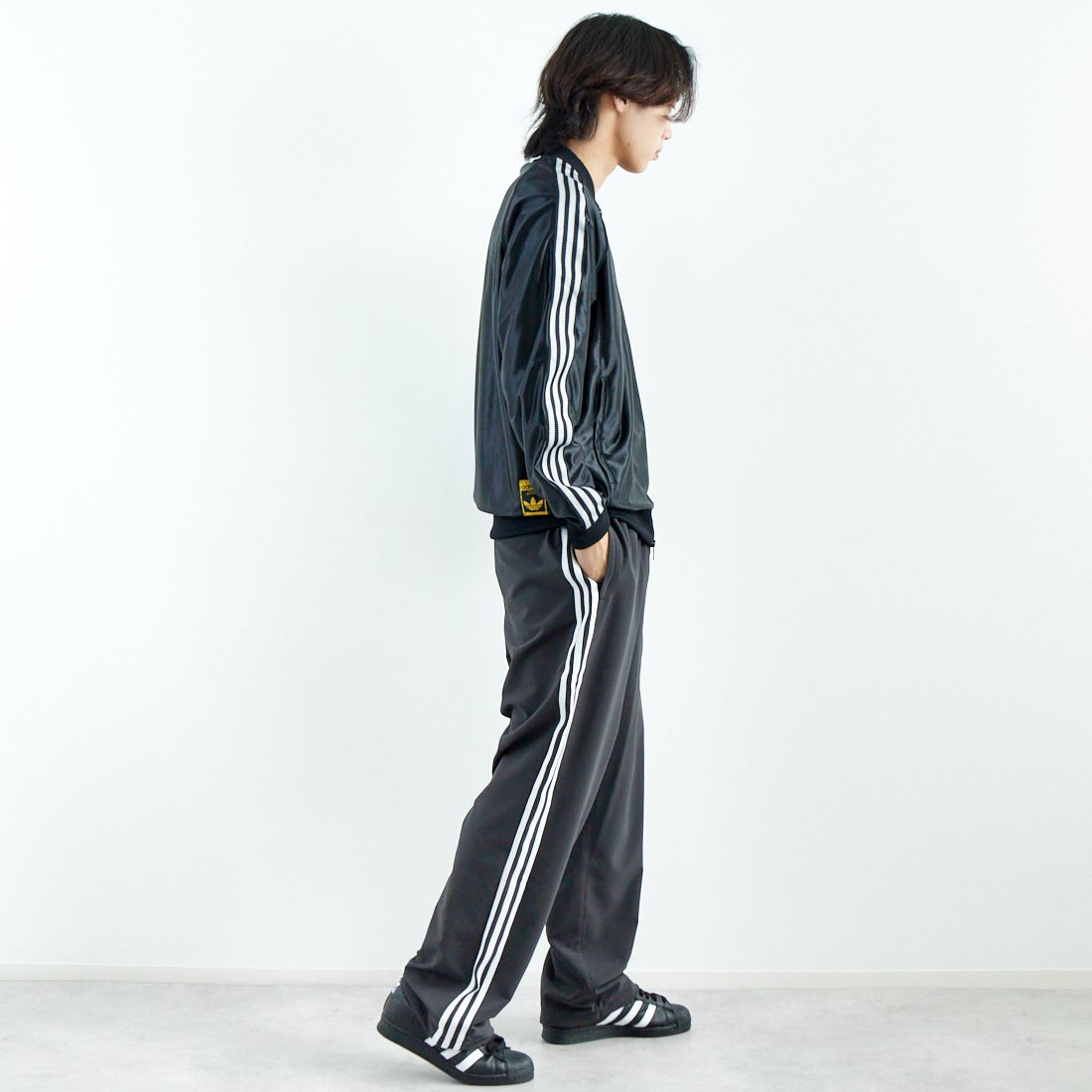 adidas Originals [アディダス オリジナルス] ORI トラックパンツ [DB102] JX8968 &&モデル身長：179cm 着用サイズ：L&&