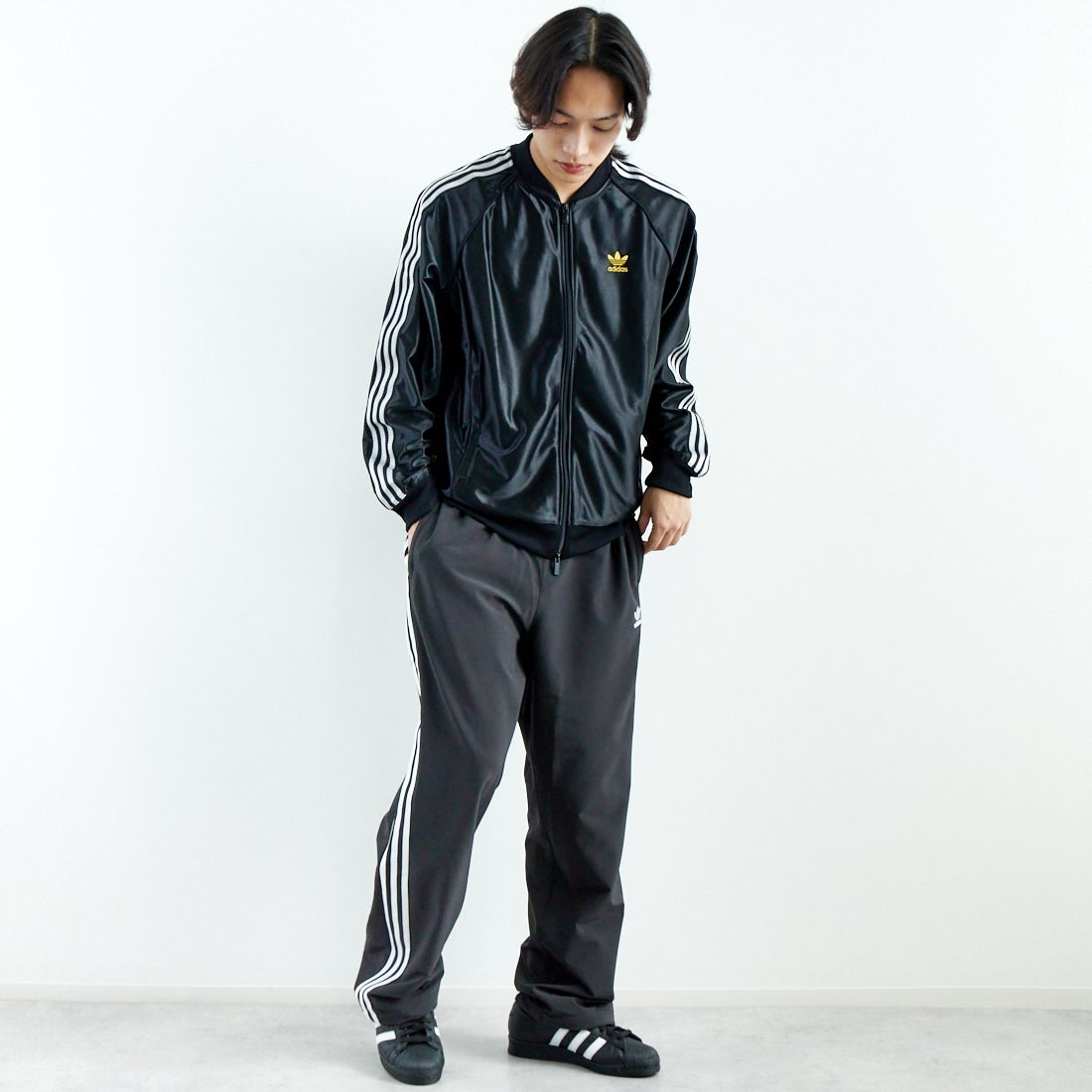 adidas Originals [アディダス オリジナルス] ORI トラックパンツ [DB102] JX8968 &&モデル身長：179cm 着用サイズ：L&&