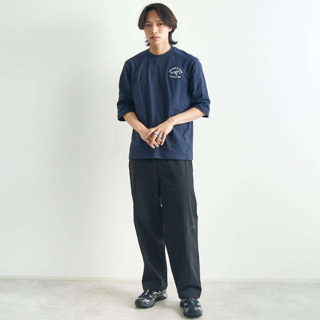 THE NORTH FACE [ザ ノースフェイス] ヴェイグラントロングパンツ [NB12583] K &&モデル身長：179cm 着用サイズ：L&&