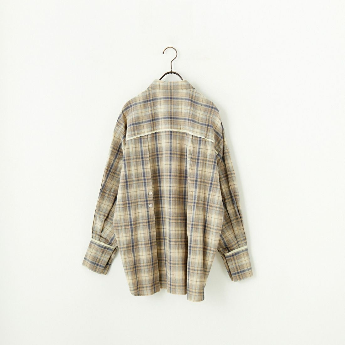 CHIGNON [シニヨン] チェック2WAYシャツ [1651-005KK] BEIGE