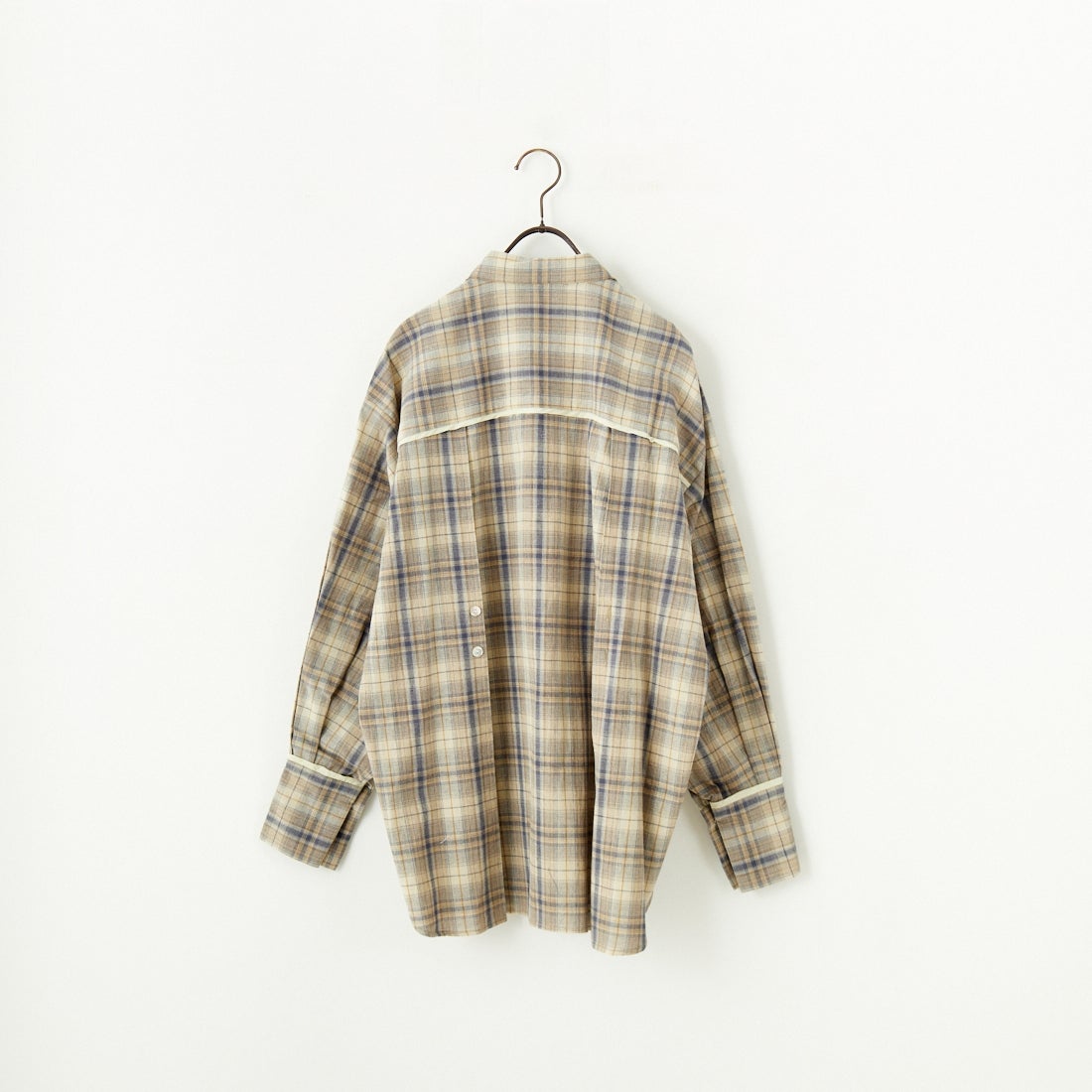 CHIGNON [シニヨン] チェック2WAYシャツ [1651-005KK] BEIGE