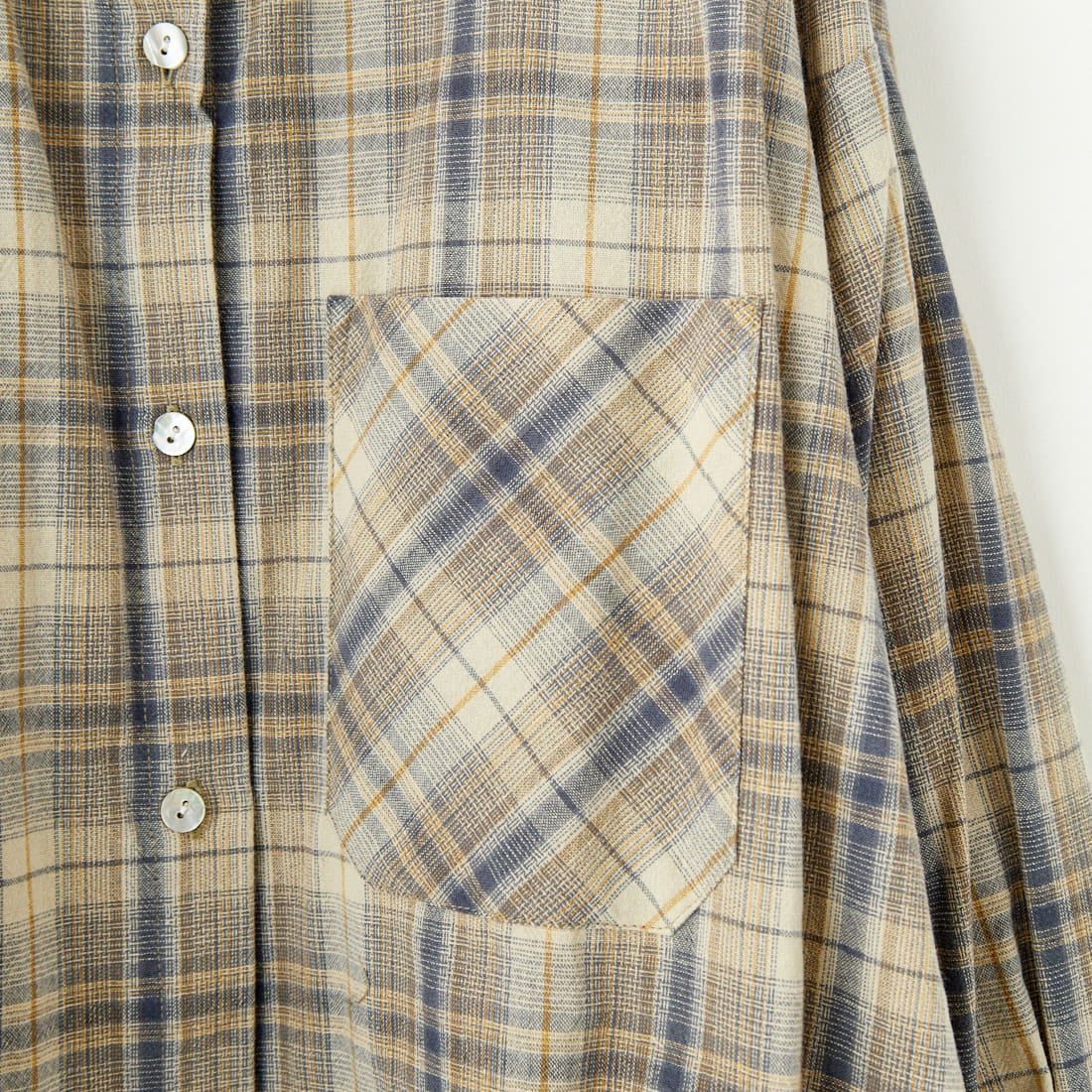 CHIGNON [シニヨン] チェック2WAYシャツ [1651-005KK] BEIGE