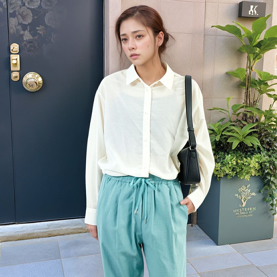 59 ｱｲﾎﾞﾘｰ&&モデル身長：167cm 着用サイズ：F&&