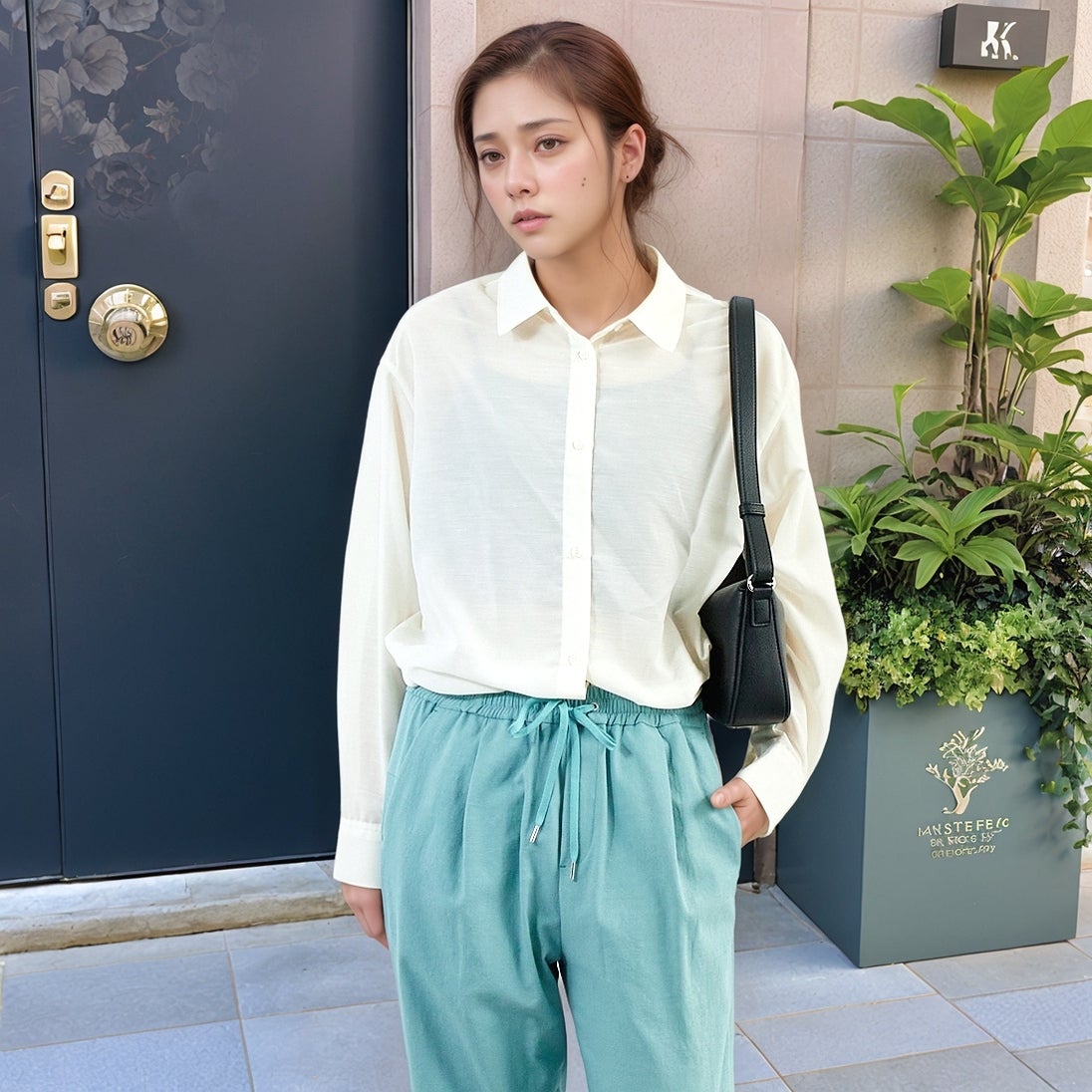 59 ｱｲﾎﾞﾘｰ&&モデル身長：167cm 着用サイズ：F&&