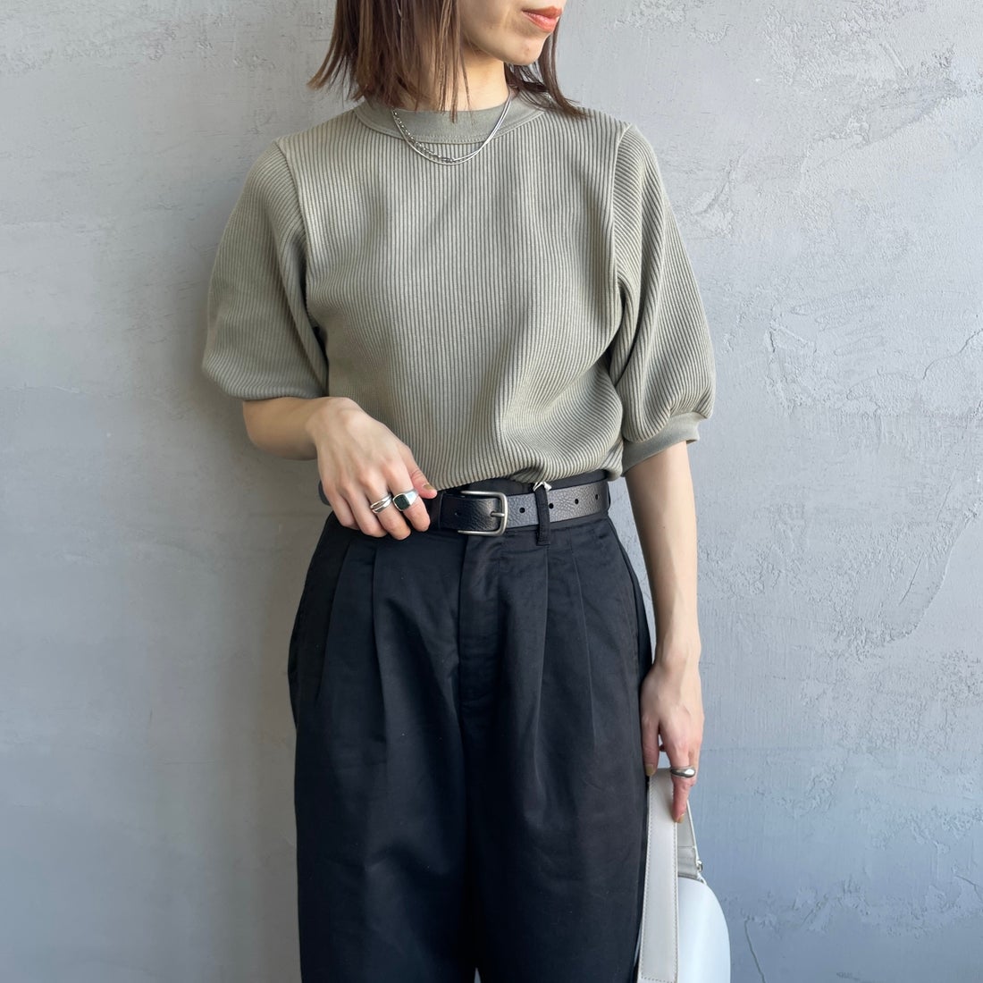 ｾｰｼﾞｸﾞﾘｰﾝ&&モデル身長：158cm 着用サイズ：&&