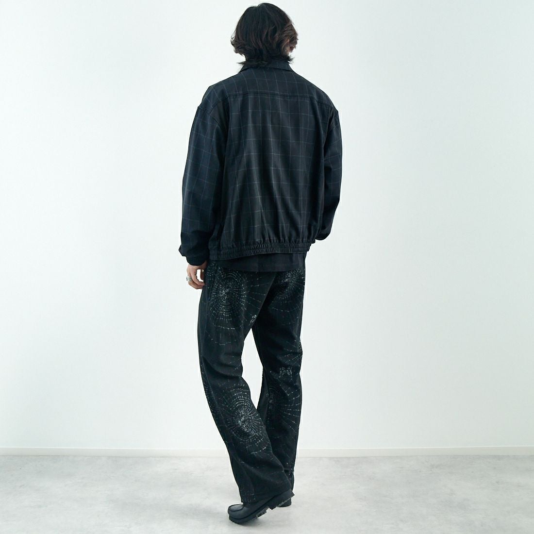 Needles [ニードルズ] トラックパンツ [QV330] B BLACK &&モデル身長：179cm 着用サイズ：M&&