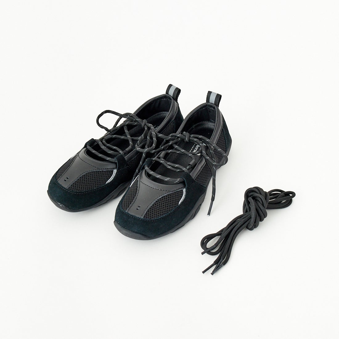 Rockfish Weatherwear [ロックフィッシュ ウェザーウェア] ウェビングレースアップスニーカー [RF1SHBE3SK007] BLACK