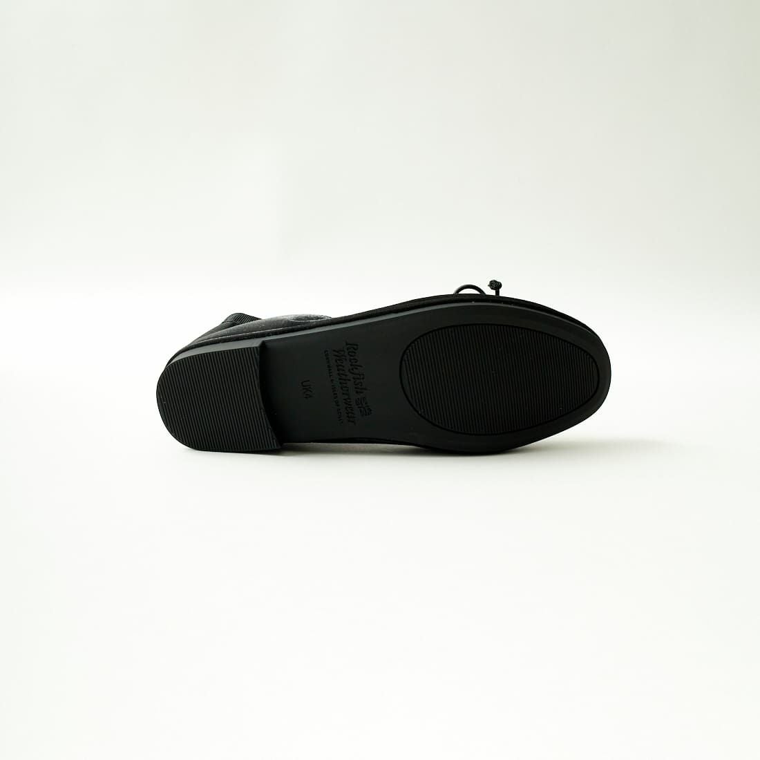 Rockfish Weatherwear [ロックフィッシュ ウェザーウェア] WISLEY SCRUNCH メリージェーン リボンキルトバレエシューズ [RF1SHBD3FL001] BLACK