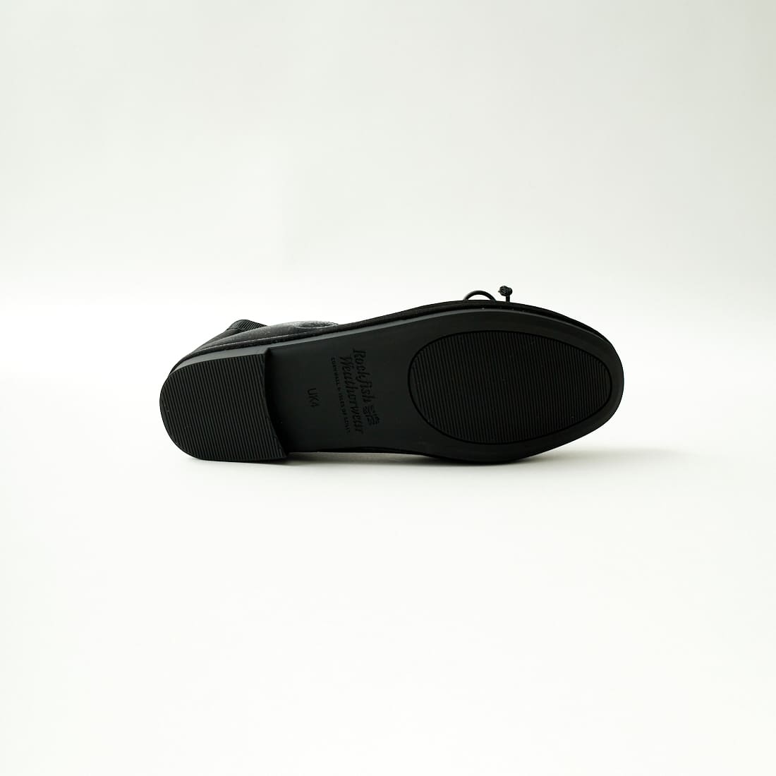Rockfish Weatherwear [ロックフィッシュ ウェザーウェア] WISLEY SCRUNCH メリージェーン リボンキルトバレエシューズ [RF1SHBD3FL001] BLACK