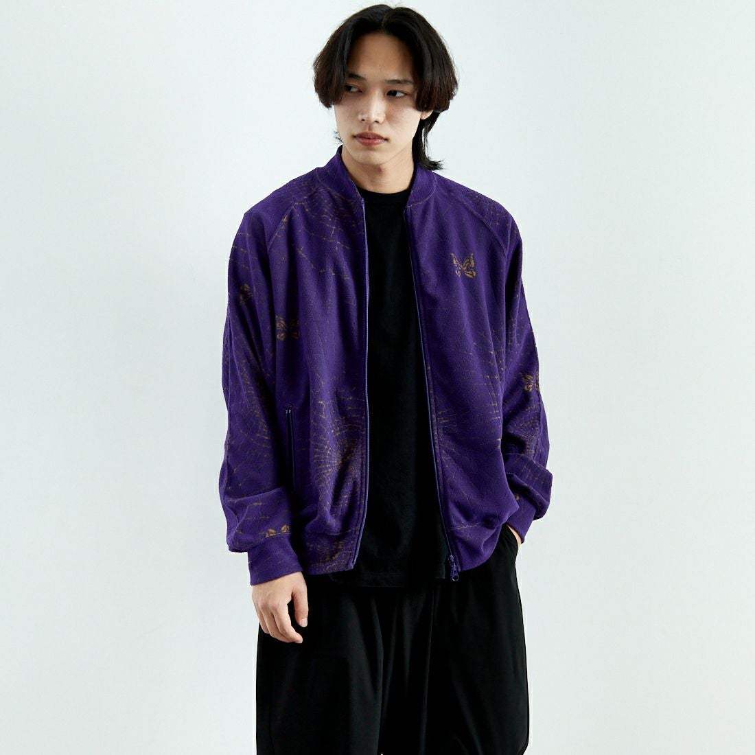 A PURPLE&&モデル身長：179cm 着用サイズ：L&&