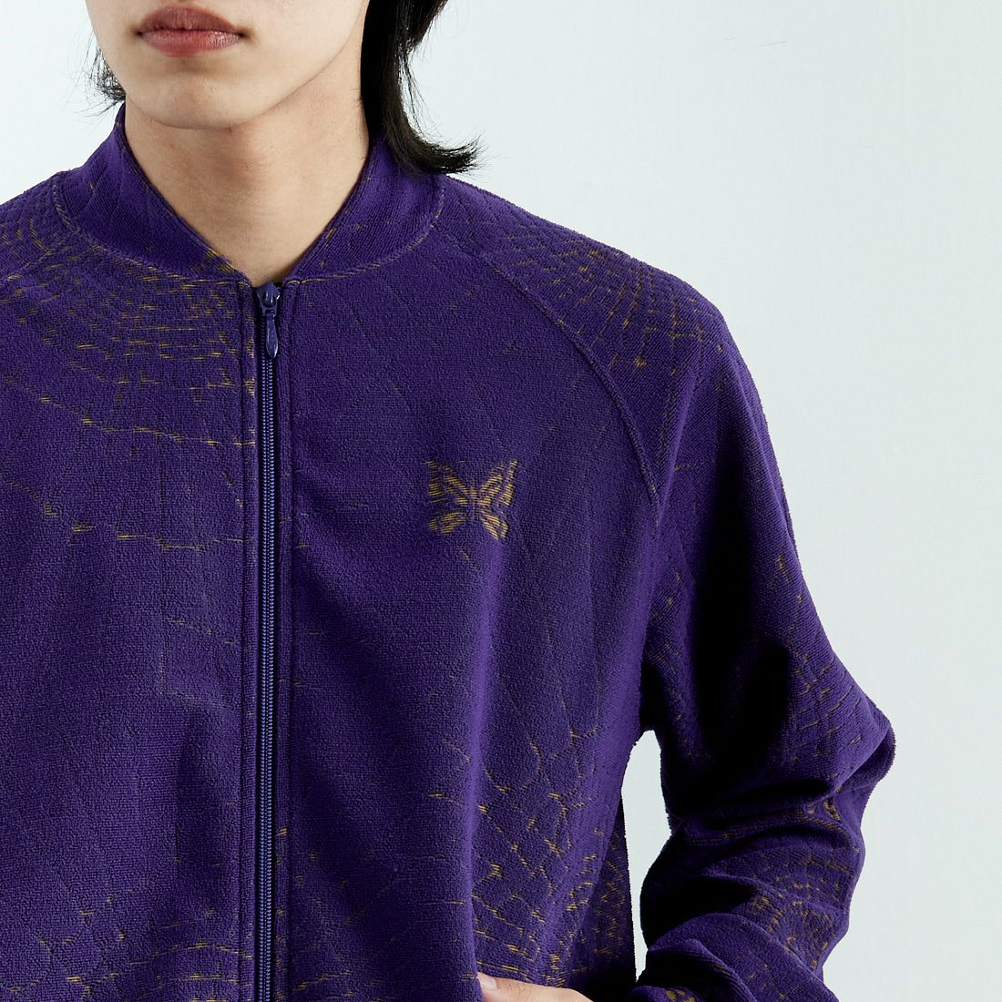 Needles [ニードルズ] リブカラートラックジャケット [QV329] A PURPLE