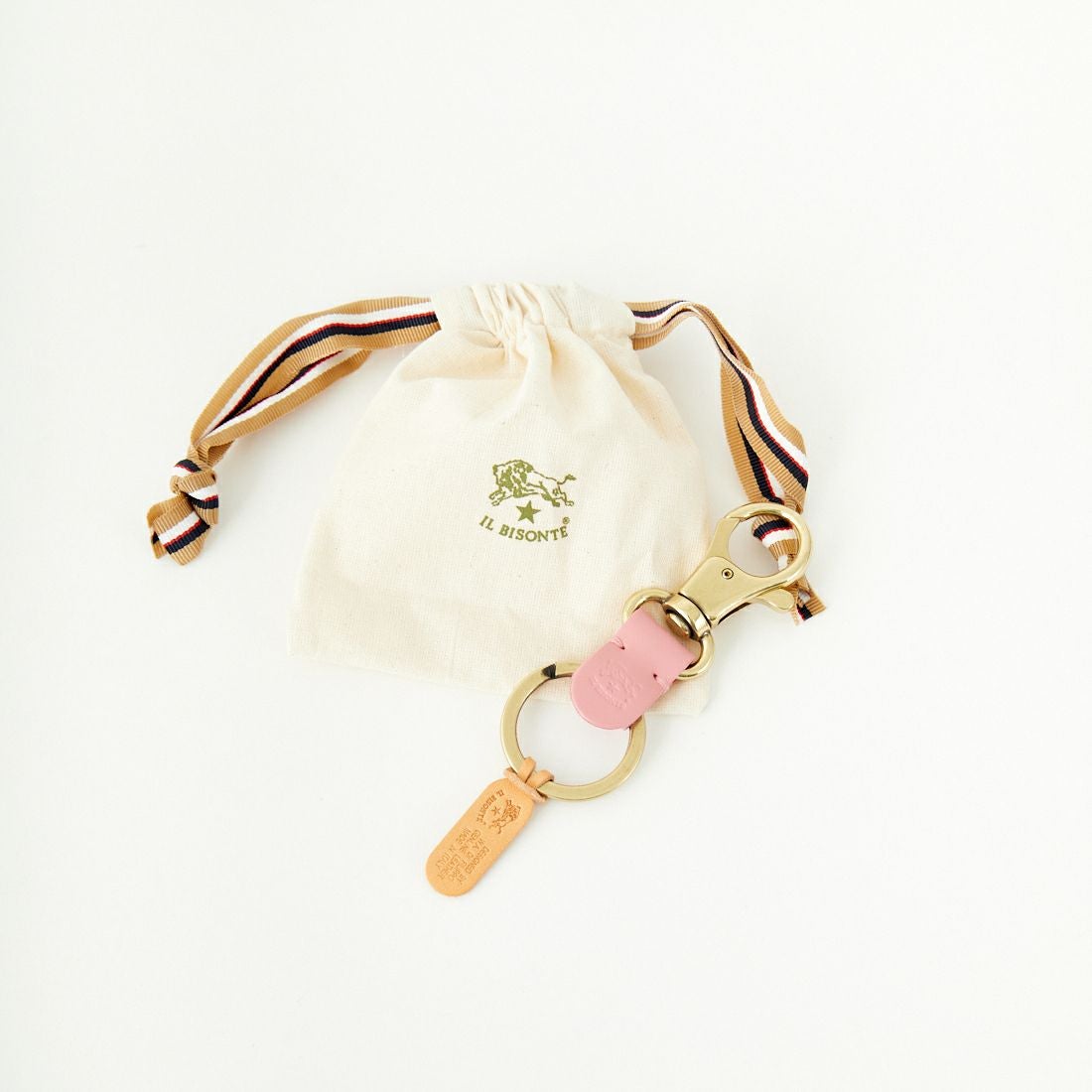 IL BISONTE [イルビゾンテ] レザーキーリング [54252305951] 72 ﾋﾟﾝｸ