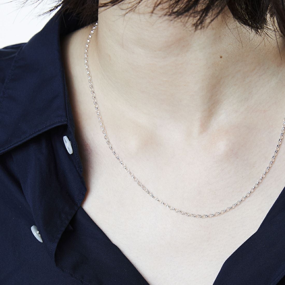 XOLO JEWELRY [ショロジュエリー] ROUND LINKネックレス [XON040-60] SILVER