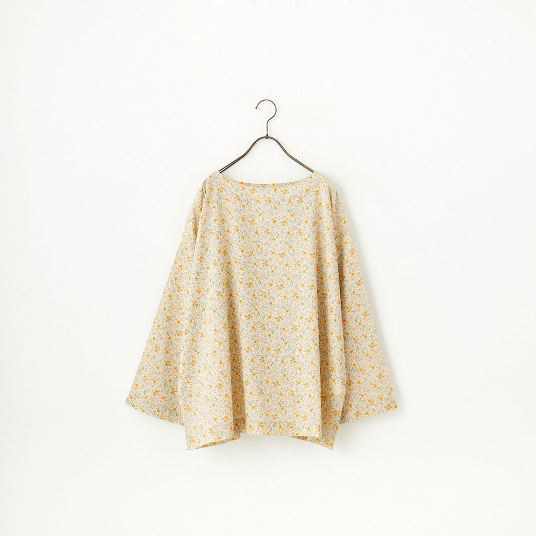 ARMEN [アーメン] コットンフラワープリント ユーティリティボートネックスモック [INAM2513FD] 9600 GYBE