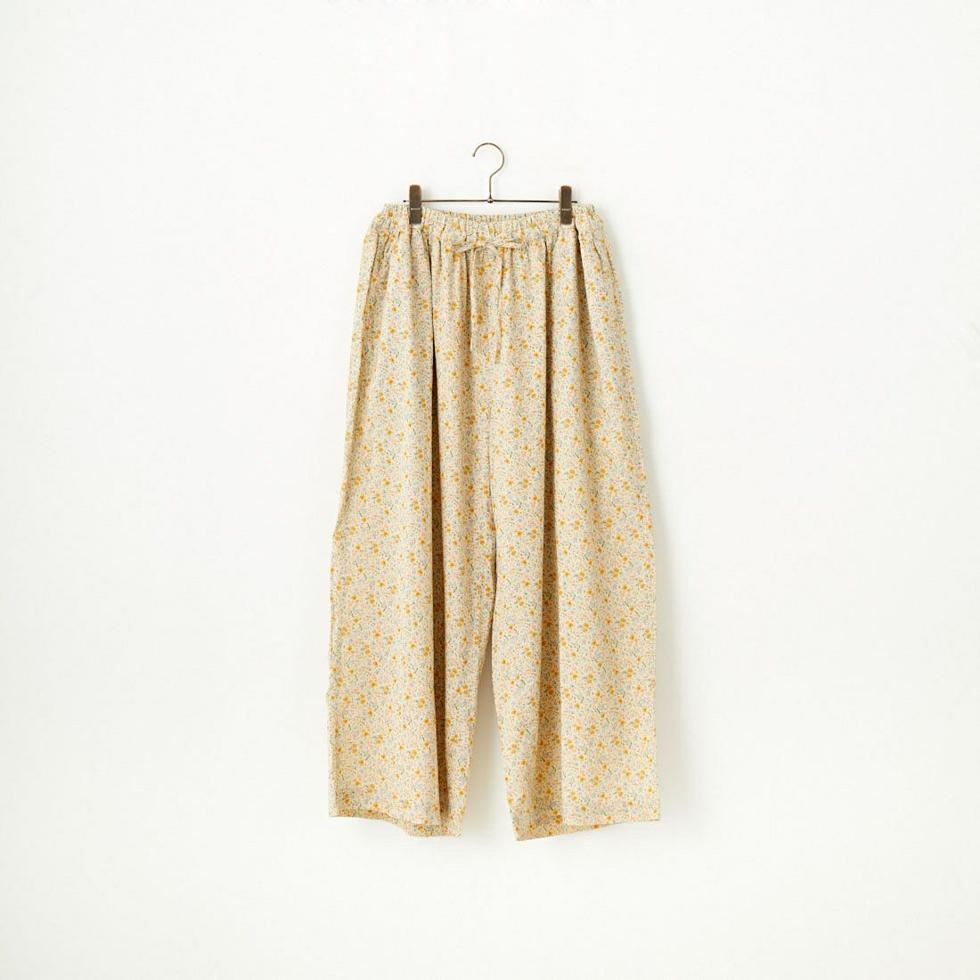 ARMEN [アーメン] コットンフラワープリント ギャザーイージーパンツ [INAM2516FD] 9600 GYBE