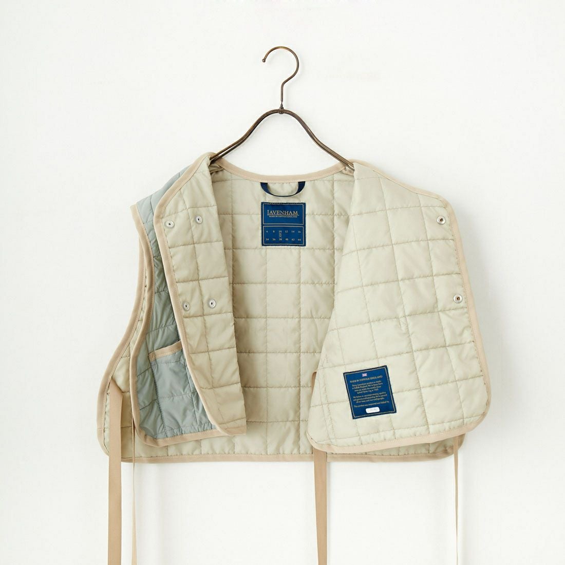 LAVENHAM [ラベンハム] ソーンハム ジレ [LV11112] A17 SILVER