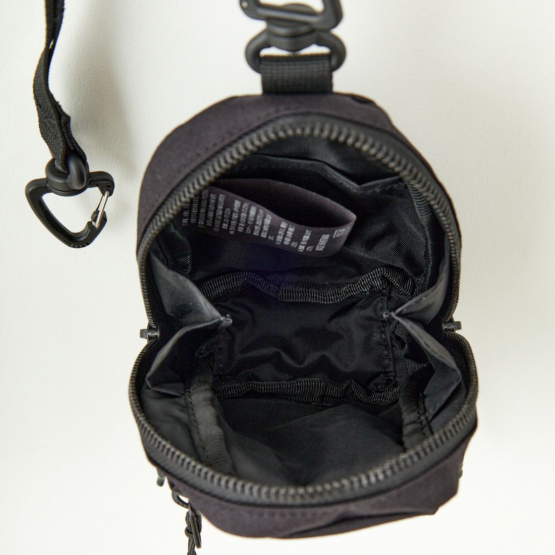 bagjack ミニポーチ bagjack / Mouse Pouch XS - Black Leather バッグジャック マウス