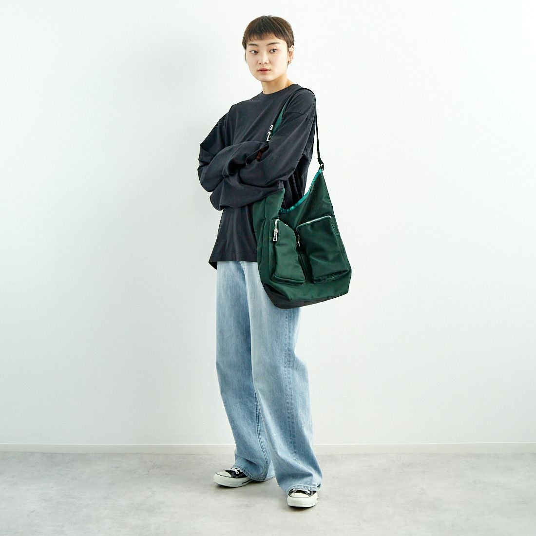 CONTROL FREAK [コントロールフリーク] メッシュテープトートバッグ [244-121517] GREEN