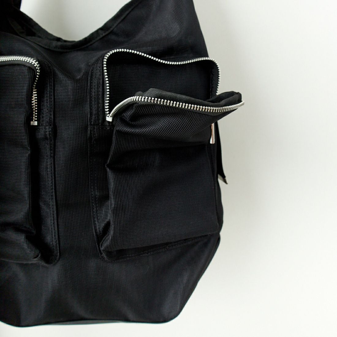 CONTROL FREAK [コントロールフリーク] メッシュテープトートバッグ [244-121517] BLACK