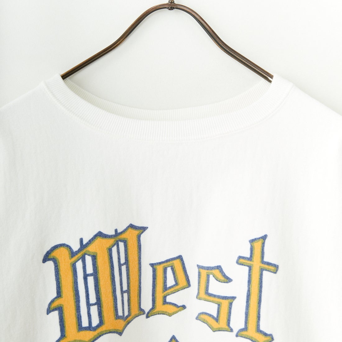 BOW WOW [バウワウ] WEST POINT ロゴ スウェットシャツ [BW251-WPLSS] WHITE