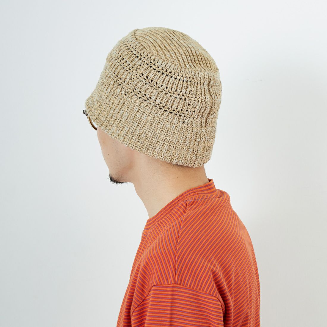 RACAL [ラカル] メッシュラインニットバケットハット [RL-25-1379] BEIGE