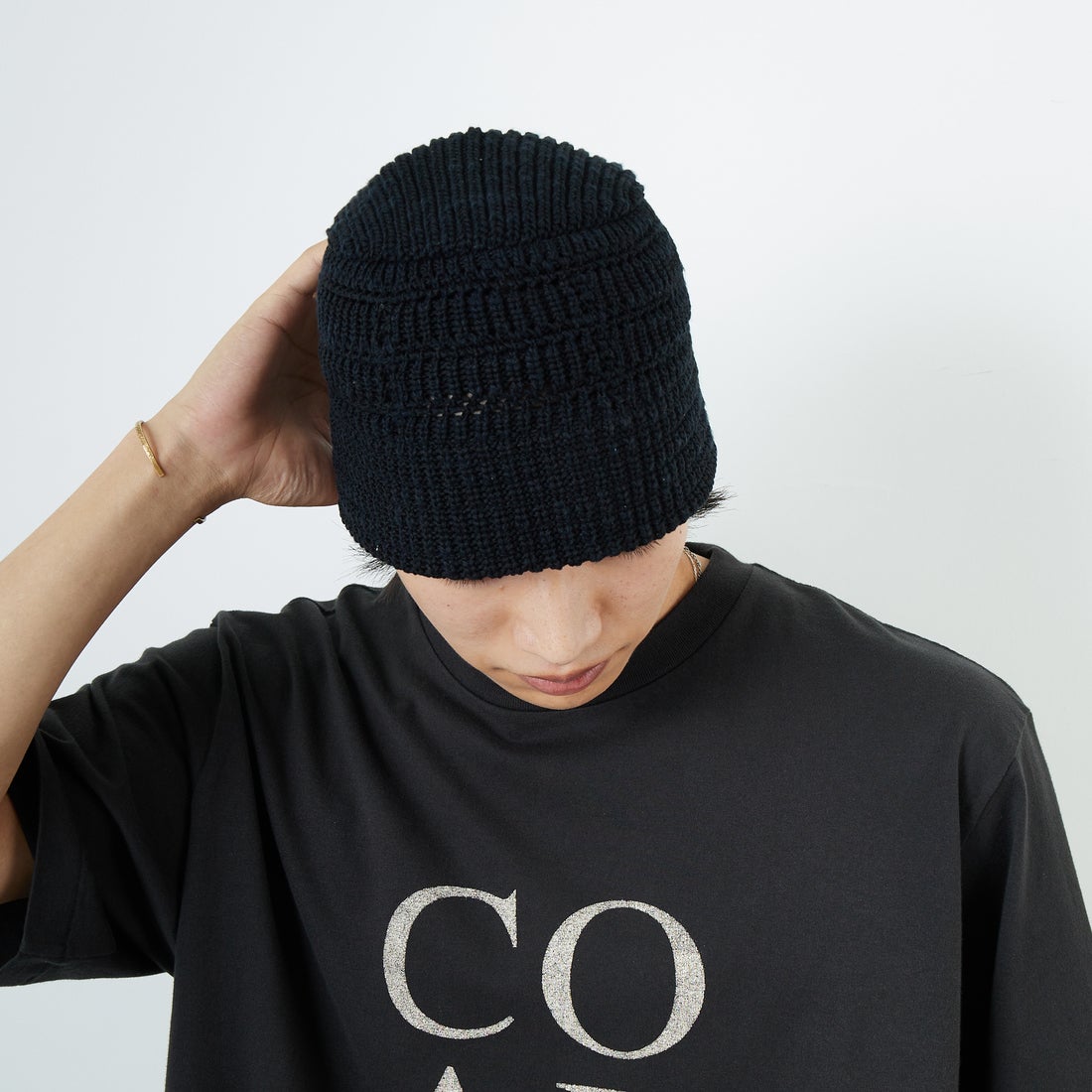 RACAL [ラカル] メッシュラインニットバケットハット [RL-25-1379] BLACK