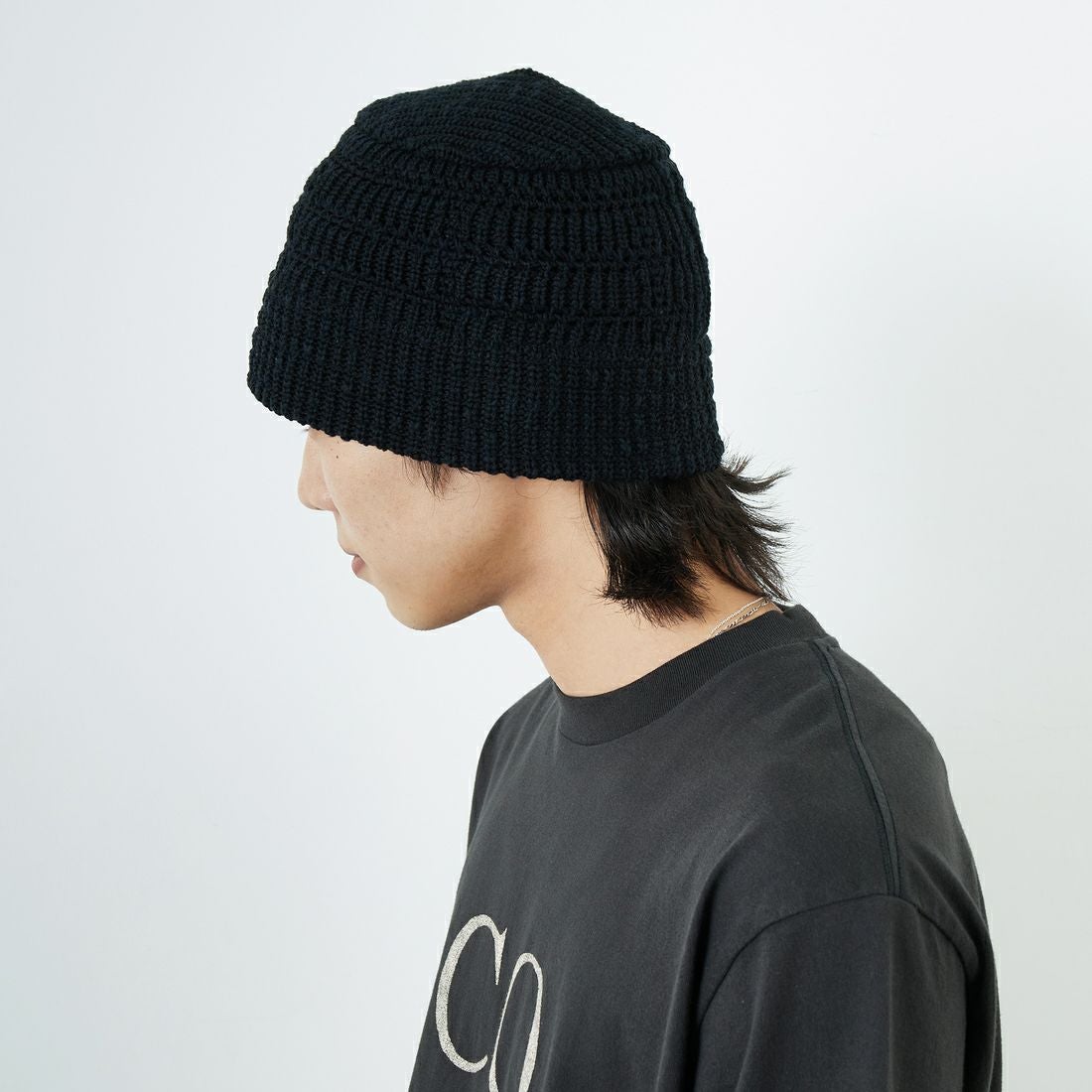 RACAL [ラカル] メッシュラインニットバケットハット [RL-25-1379] BLACK