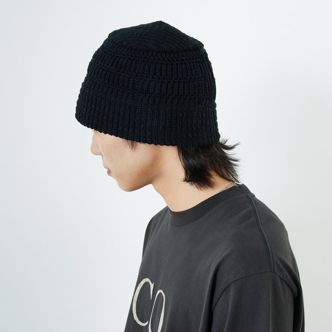 RACAL [ラカル] メッシュラインニットバケットハット [RL-25-1379] BLACK