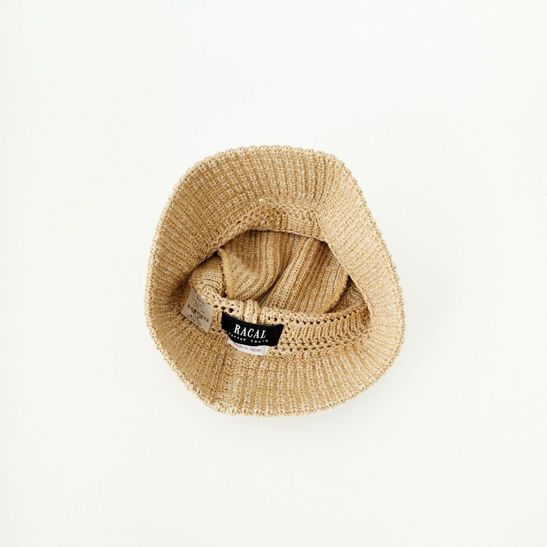 RACAL [ラカル] メッシュラインニットバケットハット [RL-25-1379] BEIGE