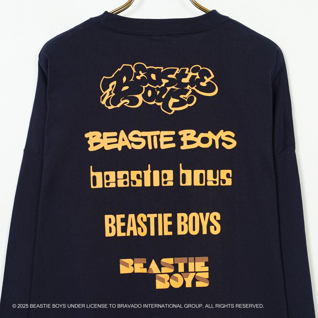 GOOD ROCK SPEED [グッドロックスピード] BEASTIE BOYS NAME ロングスリーブTシャツ [25BEA001W] NAVY
